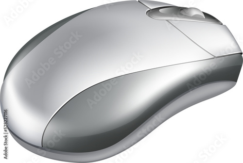 Silver Mouse Illustration