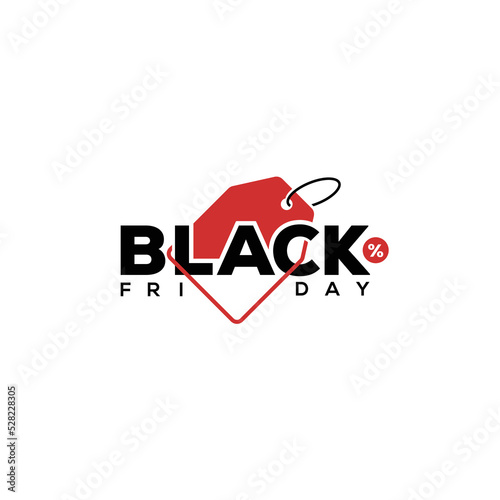 Black Friday logo for advertising, icon, discount tag, level, banner, flyer, vector logo template