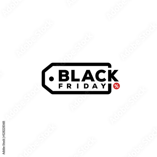 Black Friday logo for advertising, icon, discount tag, level, banner, flyer, vector logo template