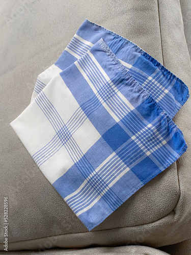 Vintage stripped cotton Handkerchief for men.