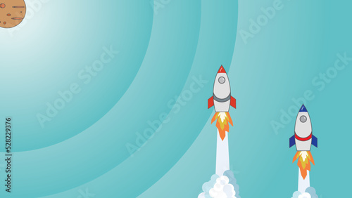 space shuttle launch © FlatArts