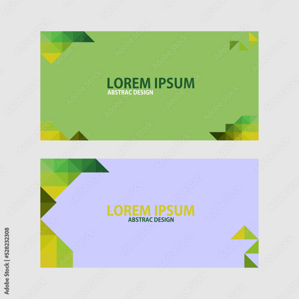 Fototapeta premium BANNER TEMPLATE VECTOR, INTERESTING AND UNIQUE GEOMETRY STYLE