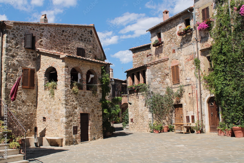 Montemerano, the medieval town