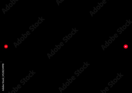 Wallpaper Mural Red glowing neon map of Northern Fiji on black background. Torontodigital.ca