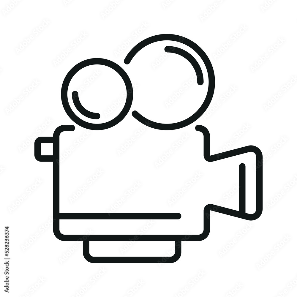 Cinema camera icon - Editable stroke Cinema camera icon - Editable stroke