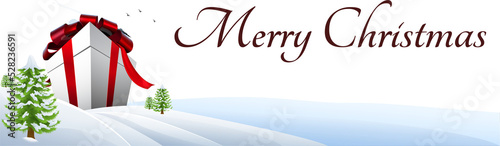 Giant Christmas gift banner...