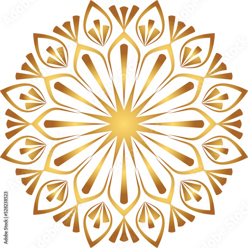 Luxury gold mandala background in islamic arabesque style for invitation