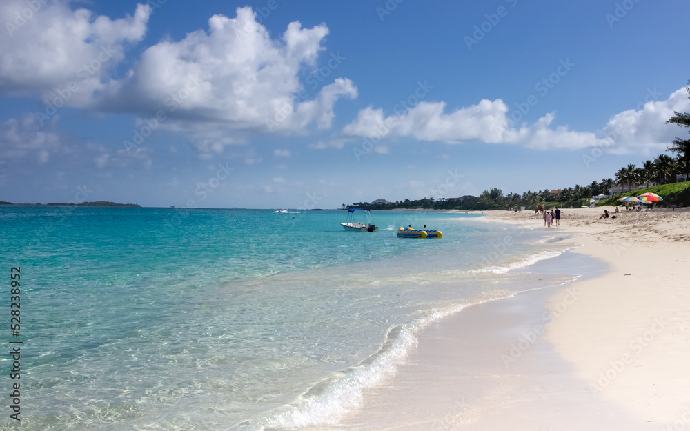 Public beach in Nassau, Bahamas