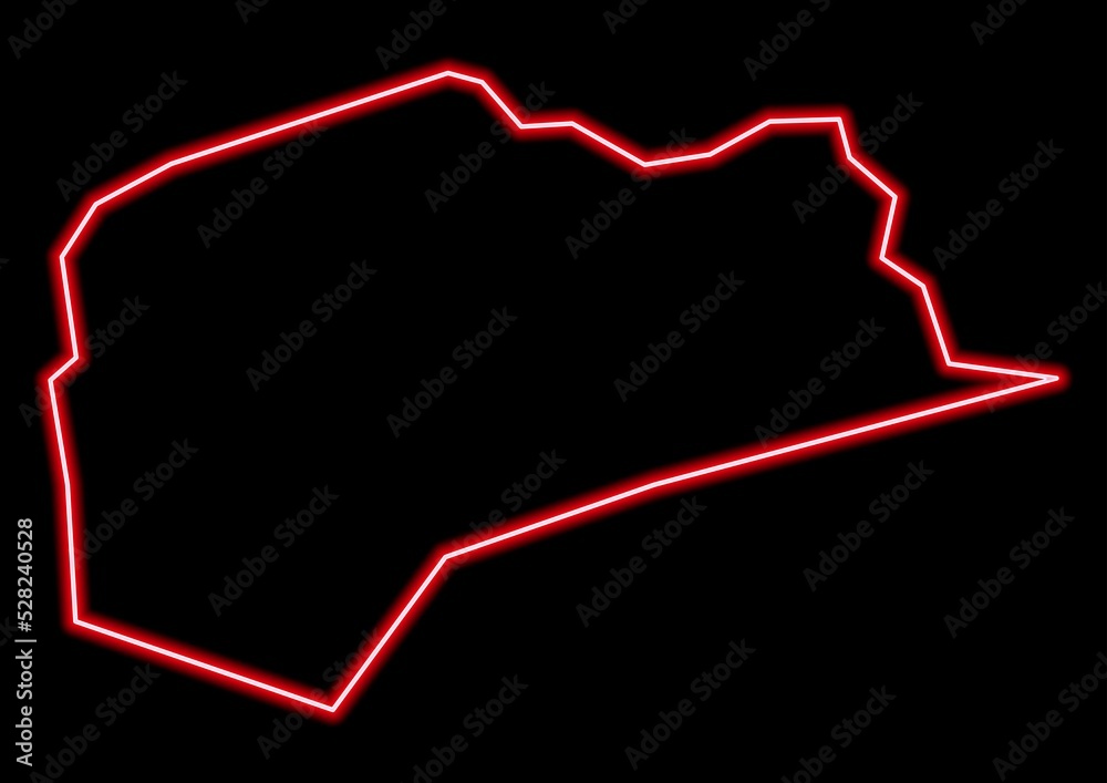 Red glowing neon map of Rochdale United Kingdom on black background. Red glowing neon map of Rochdale United Kingdom on black background.