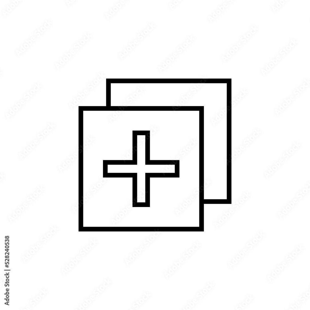 Graphic flat add icon for your design and website Graphic flat add icon for your design and website