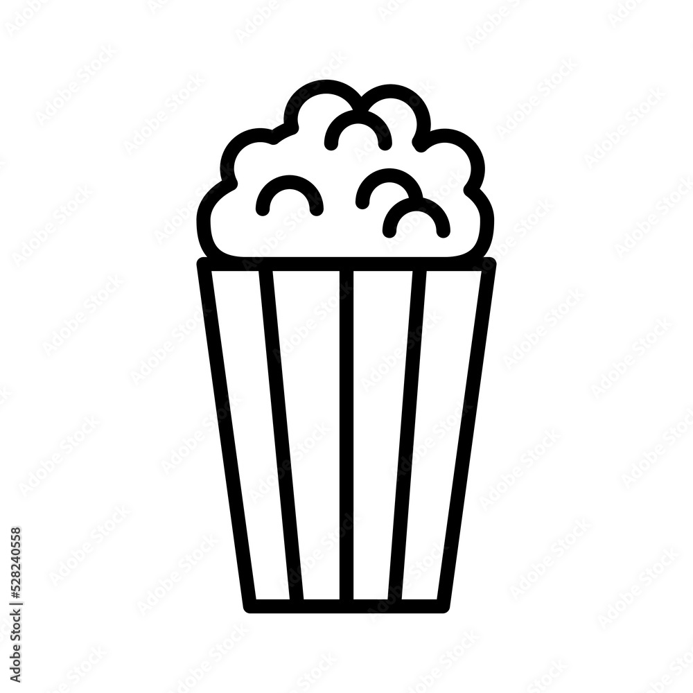 Pop corn icon - Editable stroke Pop corn icon - Editable stroke