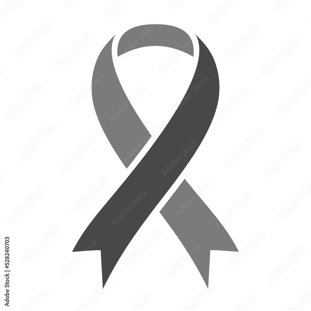 Ribbon Greyscale Glyph Icon Ribbon Greyscale Glyph Icon