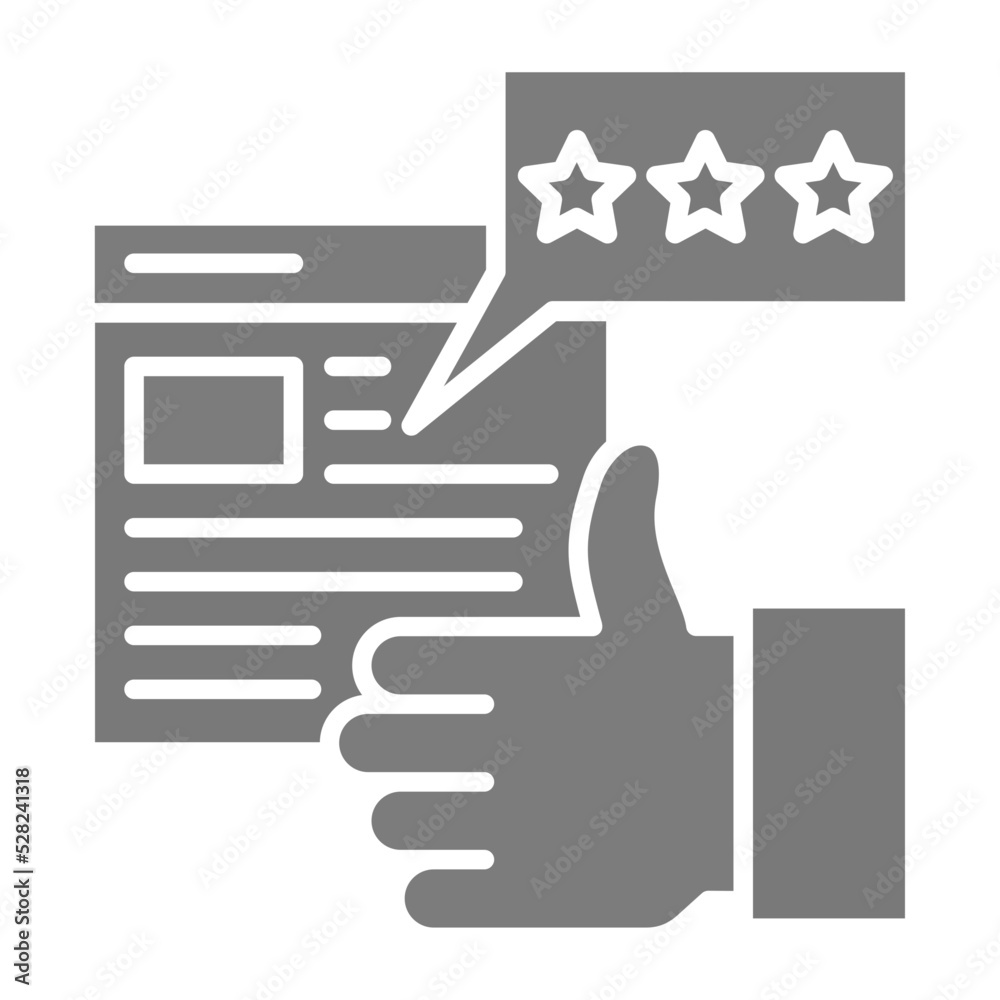 Impression Rate Greyscale Glyph Icon Impression Rate Greyscale Glyph Icon