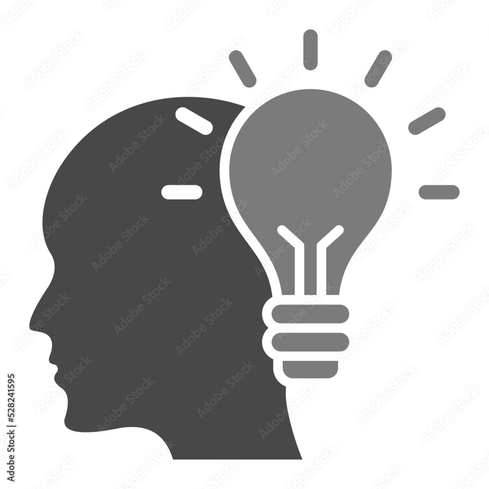 Innovative Greyscale Glyph Icon Innovative Greyscale Glyph Icon