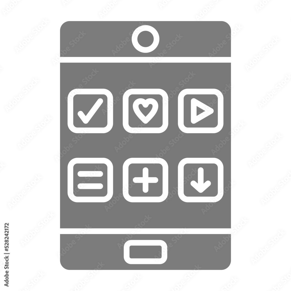 Tablet Greyscale Glyph Icon Tablet Greyscale Glyph Icon