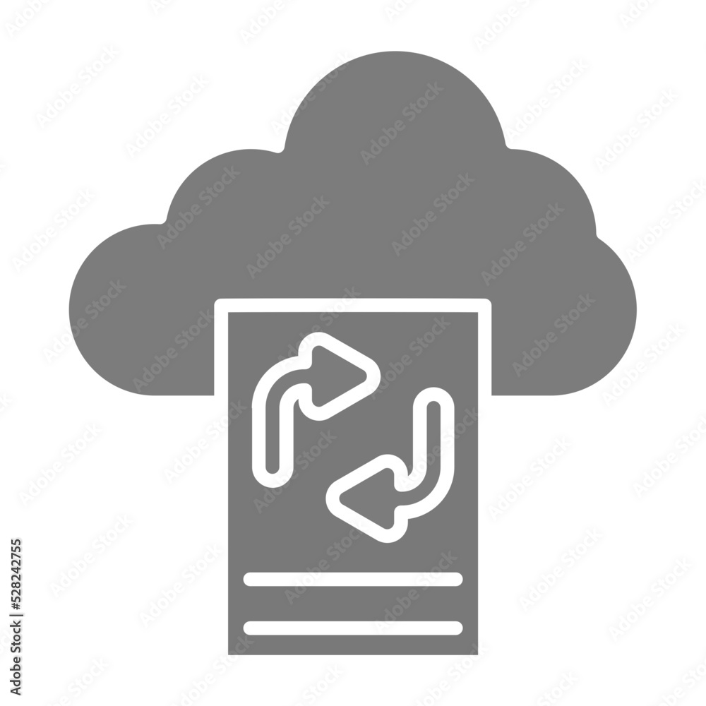 Backup File Greyscale Glyph Icon Backup File Greyscale Glyph Icon