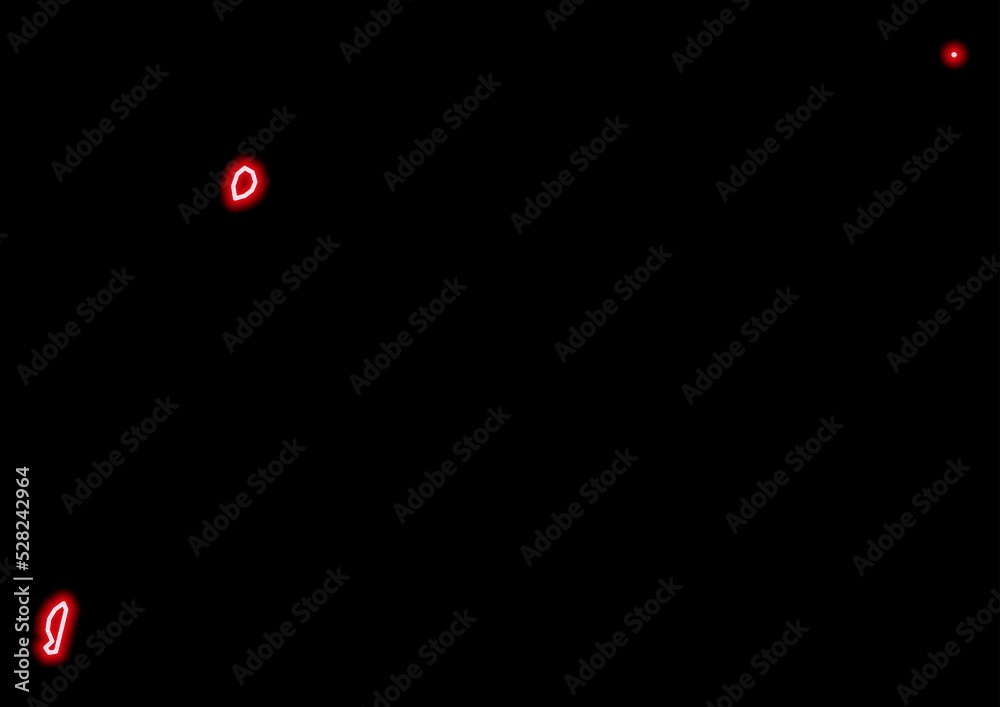 Red glowing neon map of San Andrés y Providencia Colombia on black background. Red glowing neon map of San Andrés y Providencia Colombia on black background.