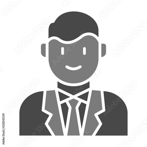 Groom Greyscale Glyph Icon