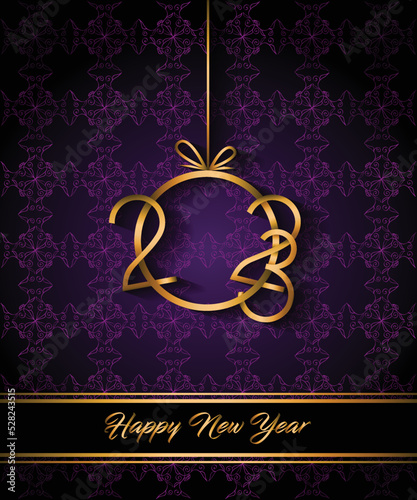2023 Happy New Year background for your seasonal invitations, festive posters, greetings cards.