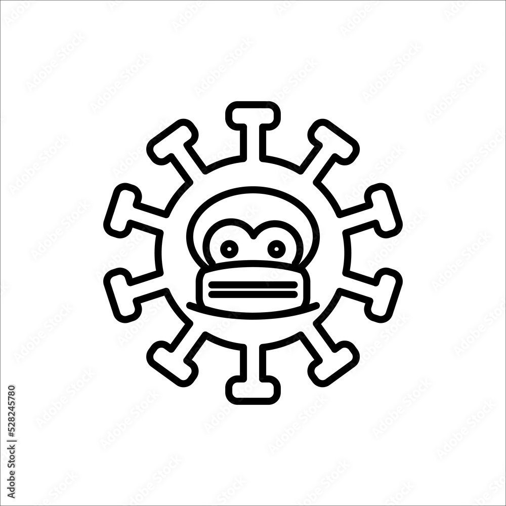 Monkey Pox virus infection icon design. Vector illustration isolated Monkey Pox virus infection icon design. Vector illustration isolated