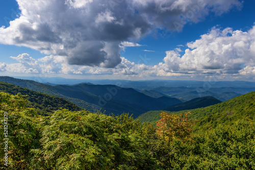 Blue Ridge Parkway Scenic Views in North Carolina  USA