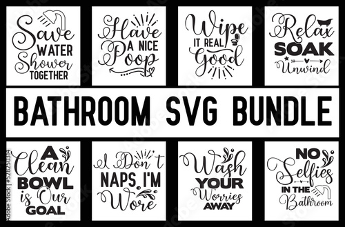 Bathroom svg bundle