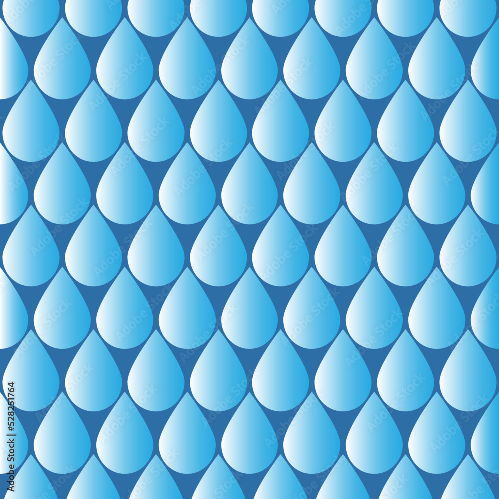 Digital paper with flat water drop rain, blue gradient background for textile and scrapbook Digital paper with flat water drop rain, blue gradient background for textile and scrapbook