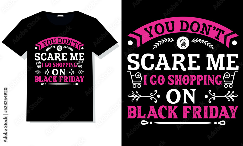 Trendy black Friday t shirt design
