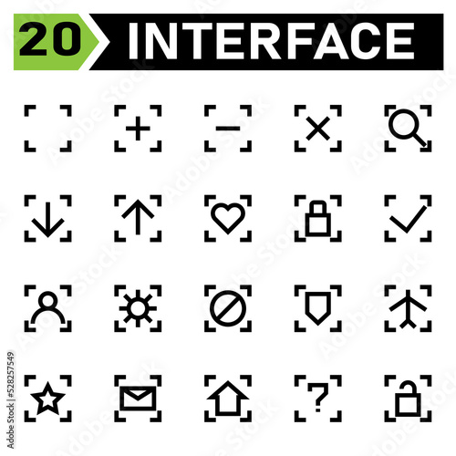 Interface icon include blank, square, interface, plus, add, new, open, minus, delete, remove, cross, close, search, looking, find, zoom, magnifying, download, arrow, down, upload, up, hearth, like