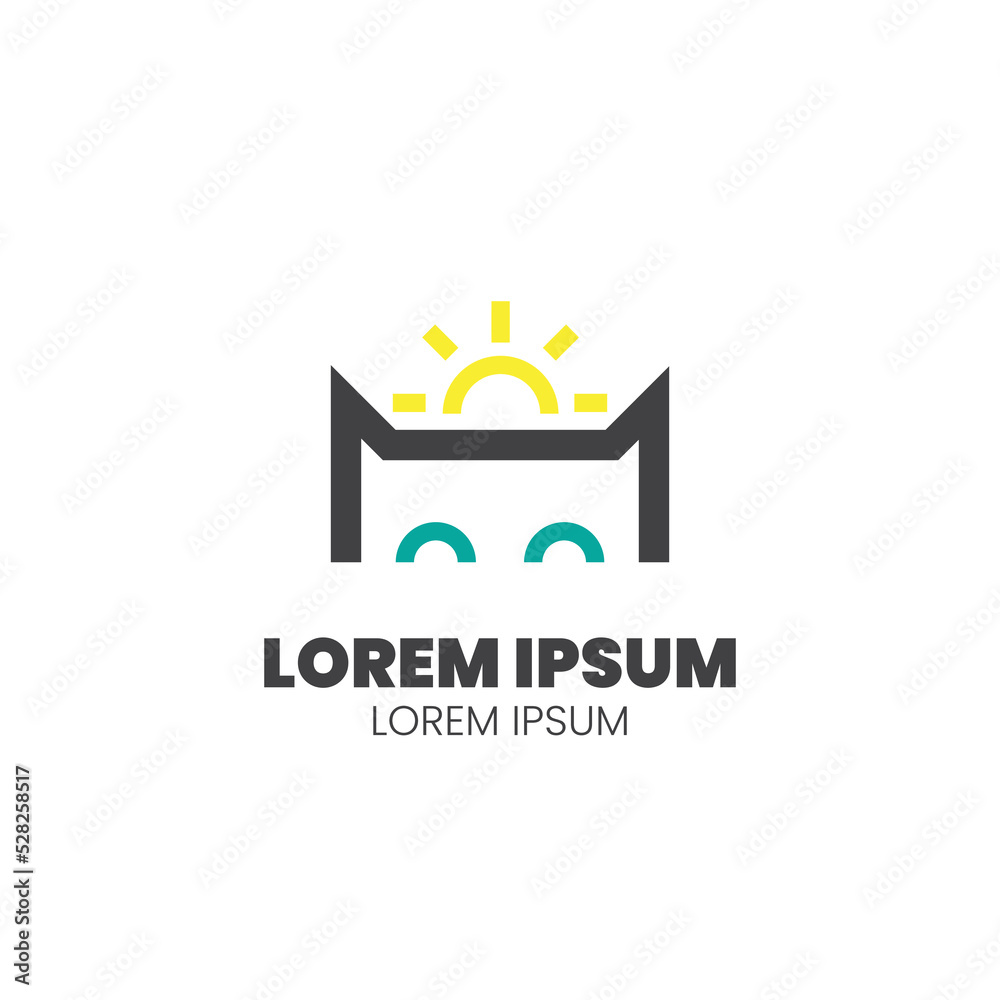This fun logo can be used for a company related to children or a cute pet shop This fun logo can be used for a company related to children or a cute pet shop