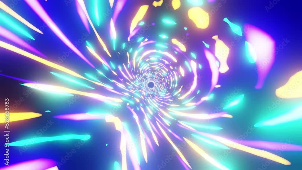 Multicolored VJ loop background neon party Multicolored VJ loop background neon party