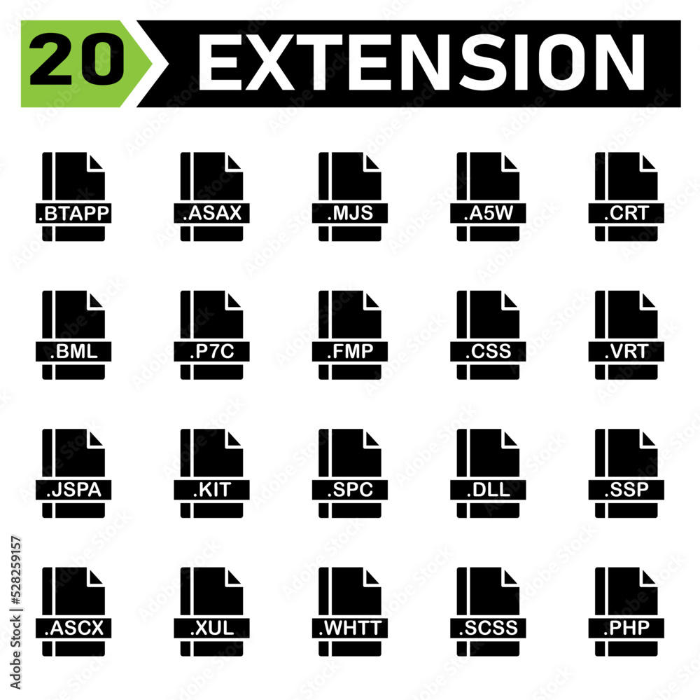 File extension icon set include btapp, asax, mjs, a5w, crt, bml, p7c, fmp, css, vrt, jspa, kit, spc, dll, ssp, ascx, xul, whtt, scss, php, file, document, extension, icon, type, set, format, vector File extension icon set include btapp, asax, mjs, a5w, crt, bml, p7c, fmp, css, vrt, jspa, kit, spc, dll, ssp, ascx, xul, whtt, scss, php, file, document, extension, icon, type, set, format, vector