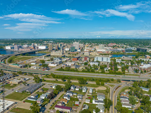 Aerial View of Cedar Rapids Downtown Skyline © Aaron
