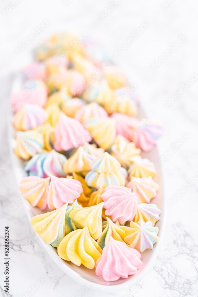 Unicorn meringue cookies Unicorn meringue cookies