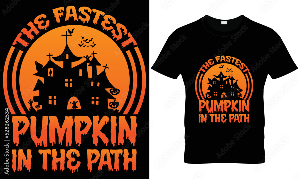 Halloween t-shirt design beautiful template 100% vector best Vector graphic for T-Shirt illustration and other uses. print ready File any products