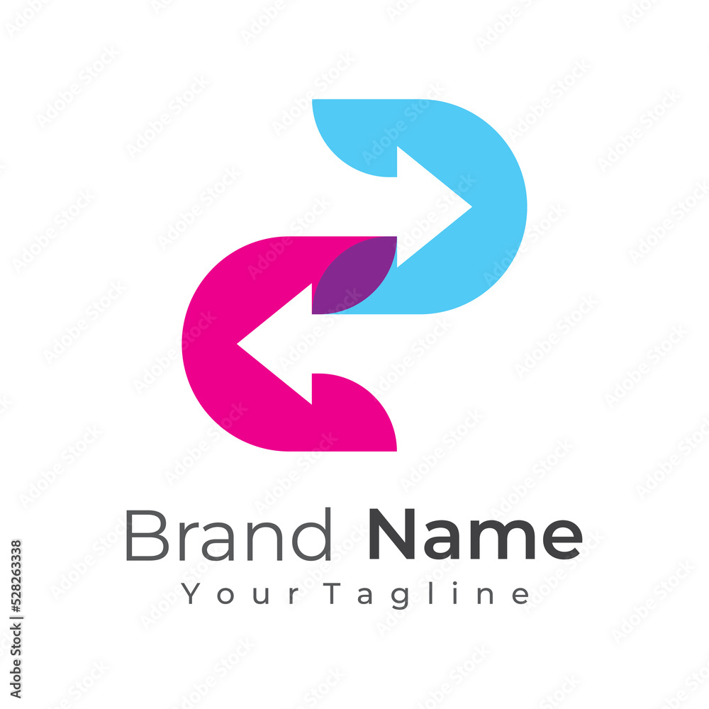 Logistics Logo template design with arrows, order boxes, quick and digital orders. Logistics Logo template design with arrows, order boxes, quick and digital orders.