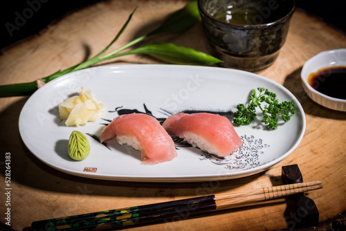 Pair nigiri tuna  photo