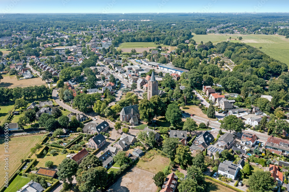 Aerial from the town Soest in the Netherlands