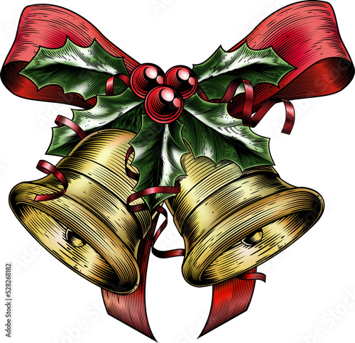 Vintage Etching Christmas H...