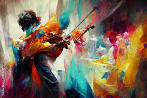  violinist in concert generative ai 