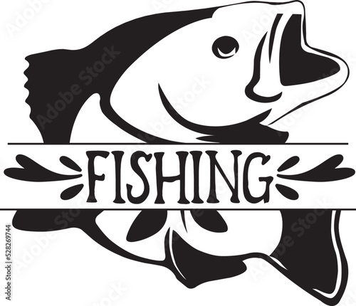 Fishing svg design cut files