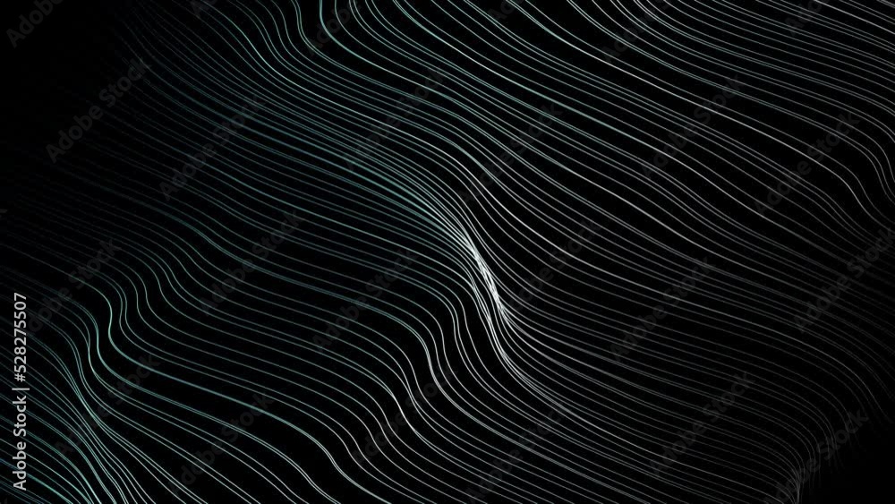 Wave lines pattern loop background.