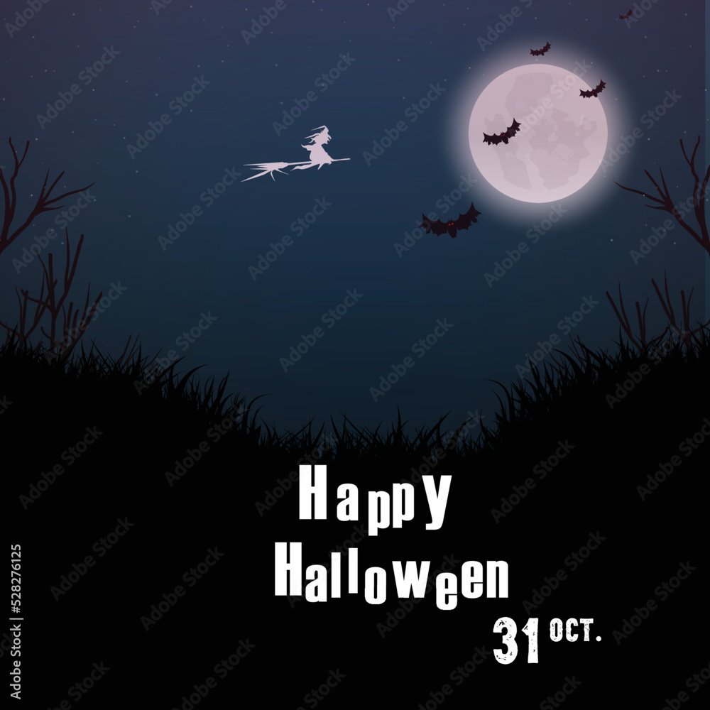 Halloween social media banner