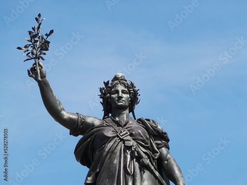 Buste de Marianne la statue de la république française photo