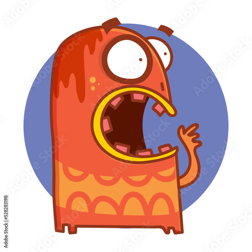 illustration of a silly monster
