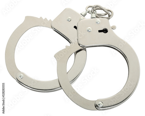 Fototapeta handcuffs isolated