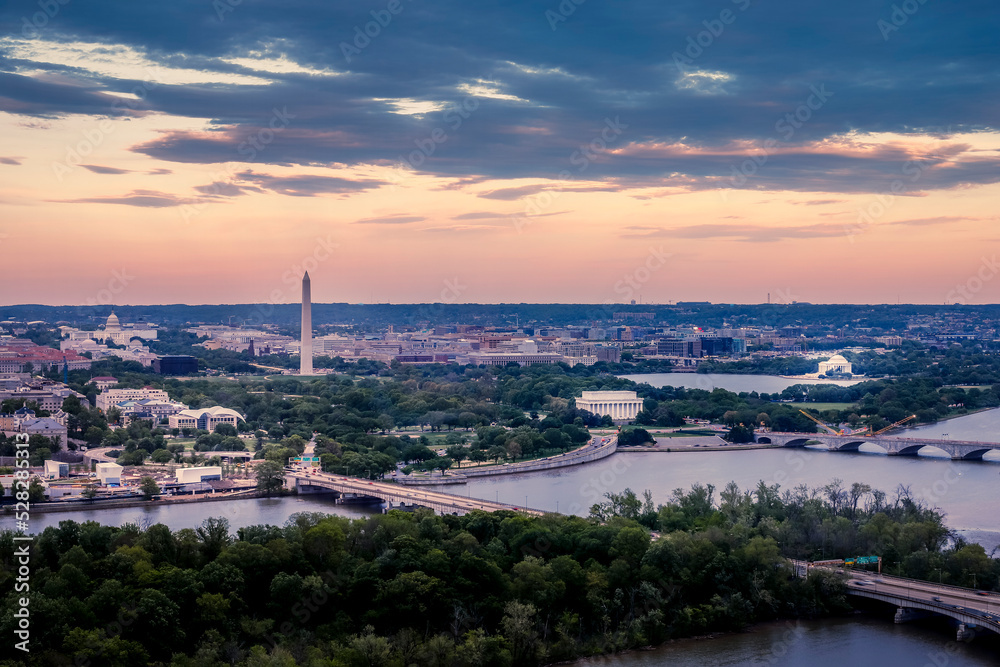 Aerial View of the National Mall, DC