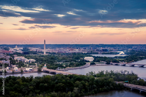 Aerial View of the National Mall, DC photo