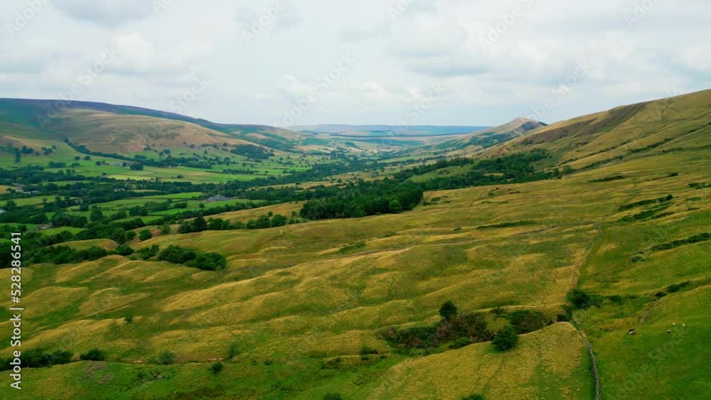 Hope Valley at Peak District National Park - drone photography Hope Valley at Peak District National Park - drone photography