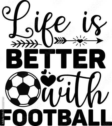 Football svg design cut files